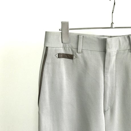 未使用 hermes leather trimming trousers