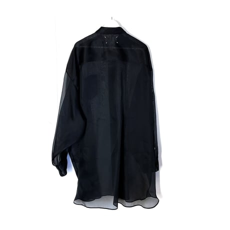 新品 maison margiela over size silk long shirt