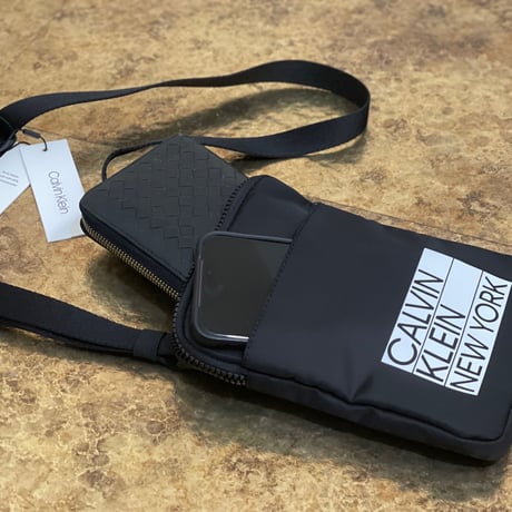 新品 calvin klein 2021ss logo shoulder bag