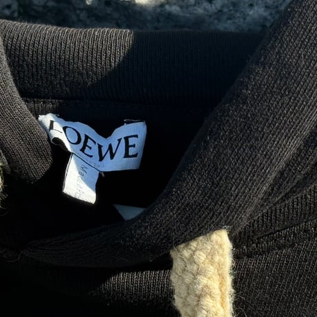 loewe over size anagram logo hoodie