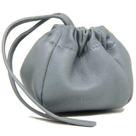 新品 jilsander leather logo pouch