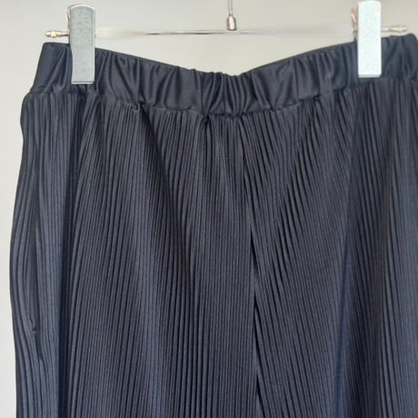 factory sample pleats wide black pants