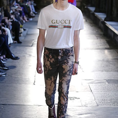 新品 gucci 2017 resort collection bleach denim