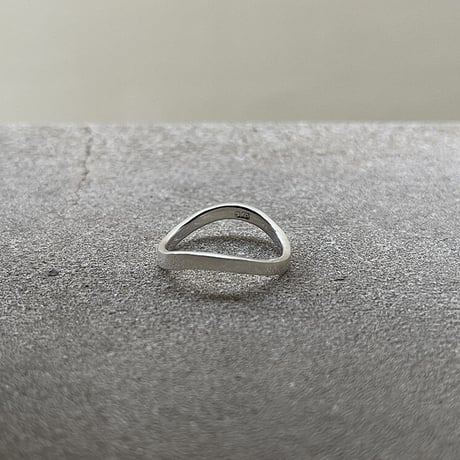 atelier sample silver925 ring"curve" 17号