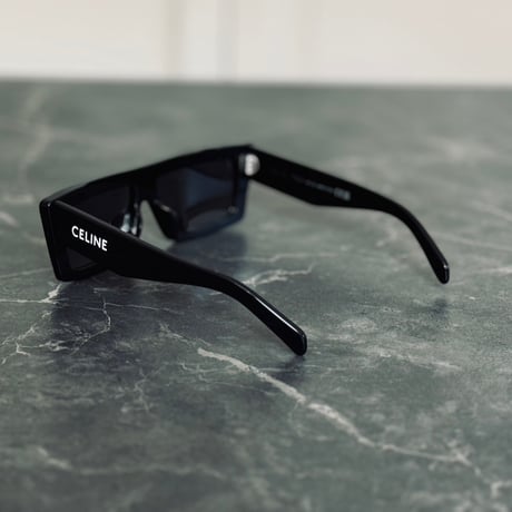 新品 celine 2024ss logo monochrome sunglass