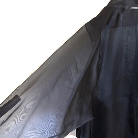 新品 maison margiela over size silk long shirt