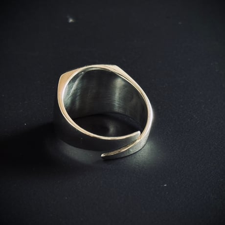 【price down】factory sample silver 925 square signet ring