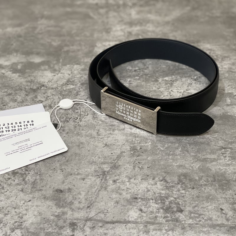 【自分だけのスタイルを】Maison Margiela ロゴディテールベルト 新品 maison margiela 2022aw leather belt | requality