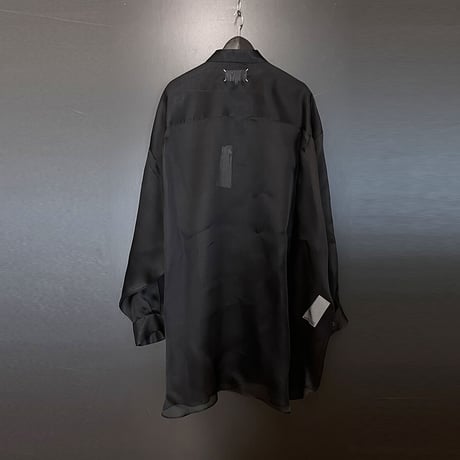 新品 maison margiela over size silk long shirt