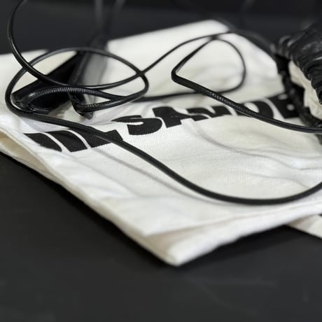 新品 jilsander drawstrings leather logo shoulder bag