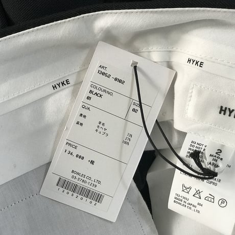 新品 hyke trousers
