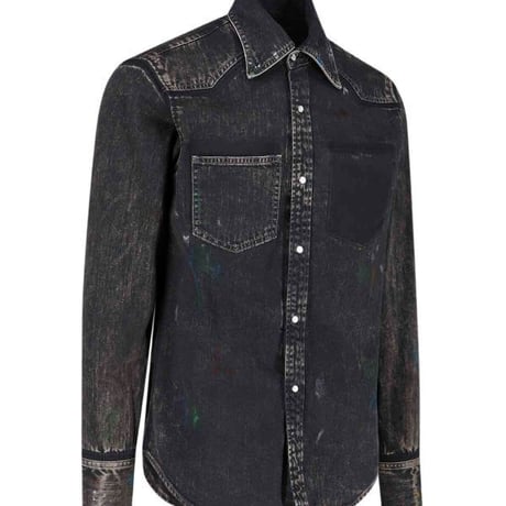 新品 maison margiela 2022aw paint splatter denim 39