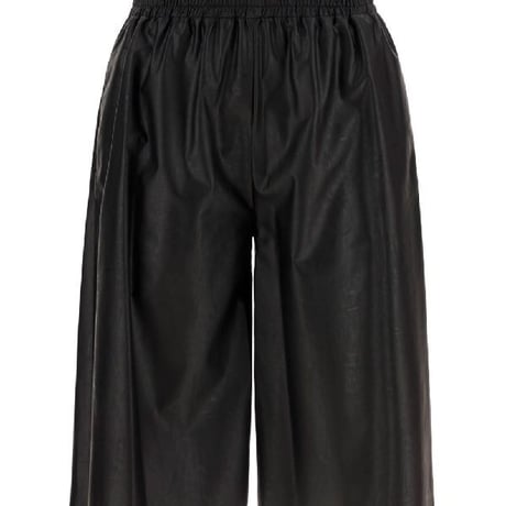 新品 mm6 maison margiela 2021ss fake leather eazy pants S