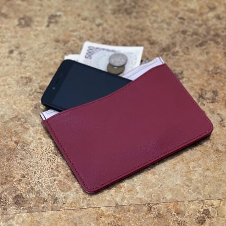 新品 burberry 2020ss leather pouch red