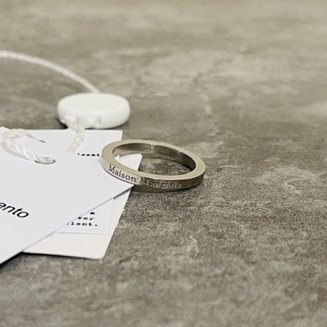新品 maison margiela silver logo ring