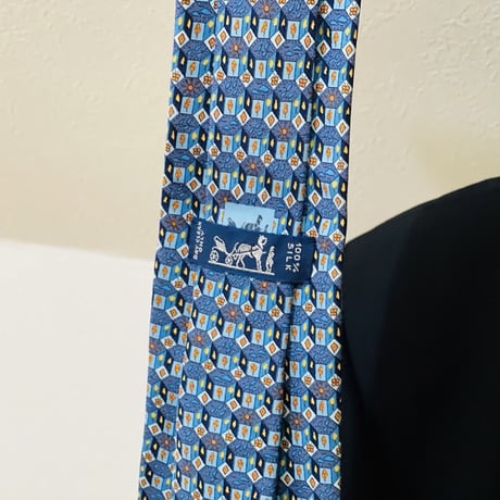 setup suit + hermes necktie #8