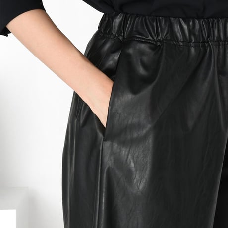 新品 mm6 maison margiela 2021ss fake leather eazy pants S