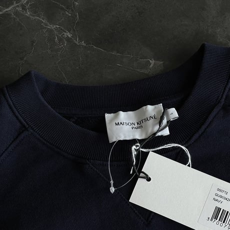 新品 maison kitsune 2023aw fox sweat black L