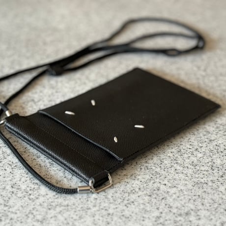 maison margiela leather shoulder pouch