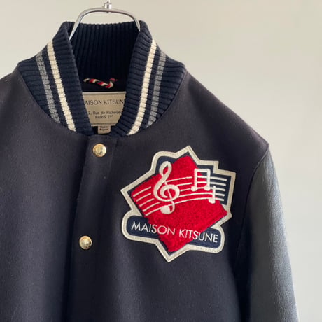maison kitsune leather jacket