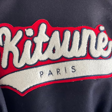 maison kitsune leather jacket