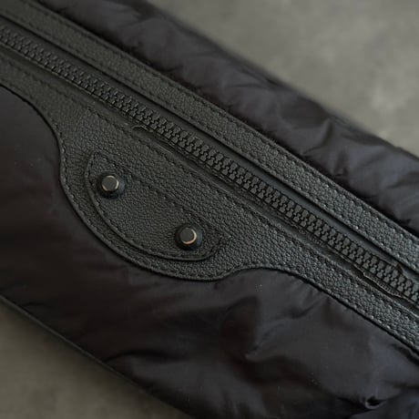 balenciaga leather nylon body bag