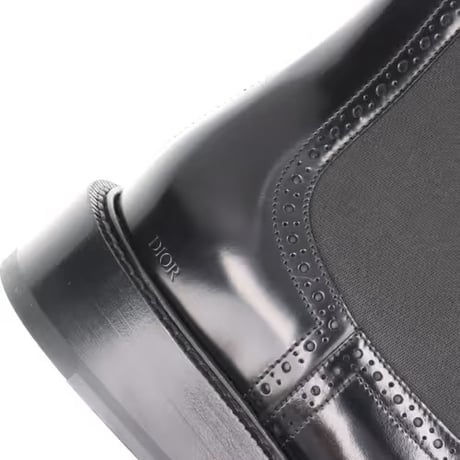 dior “CD“ medallion logo side gore heel boots 41