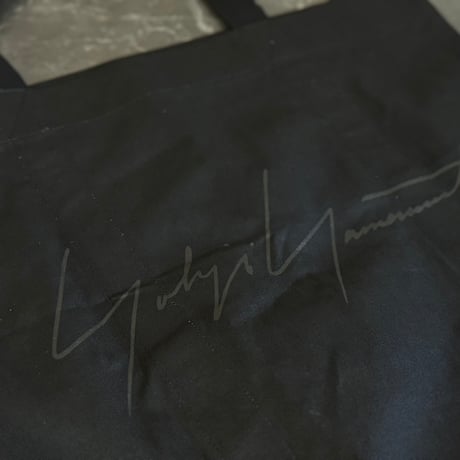 yohji Yamamoto "大容量" logo bag black