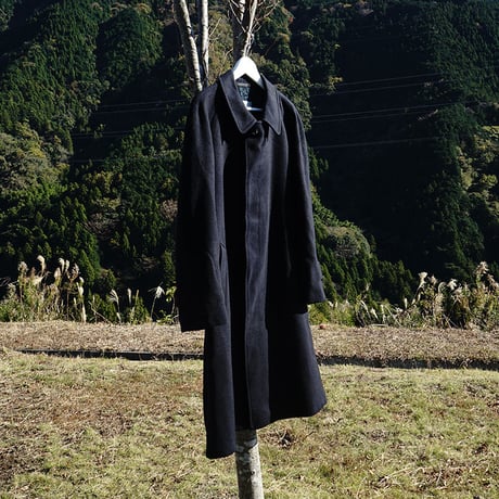 Aquascutum cashmere coat navy