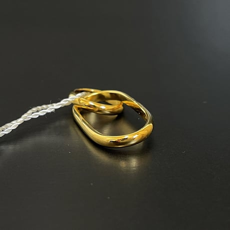 新品 mm6 maison margiela 2019ss ring gold 21号