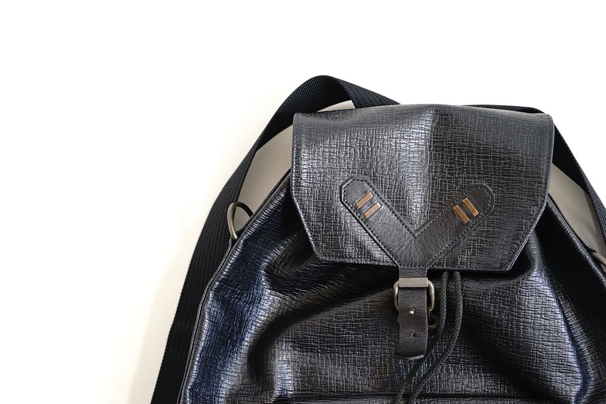 jean paul gaultier pvc leather backpack | requa