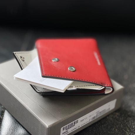 新品 alexander mcqueen 2021ss leather wallet