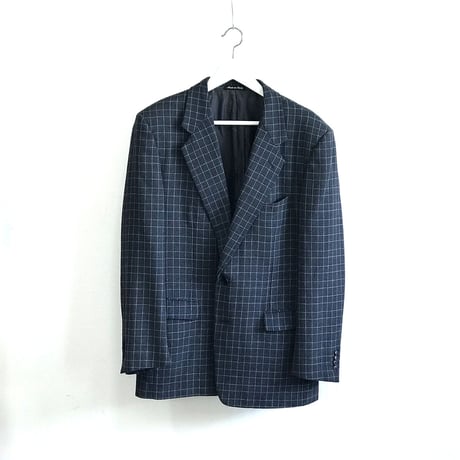 yves saint laurent check tailored jacket