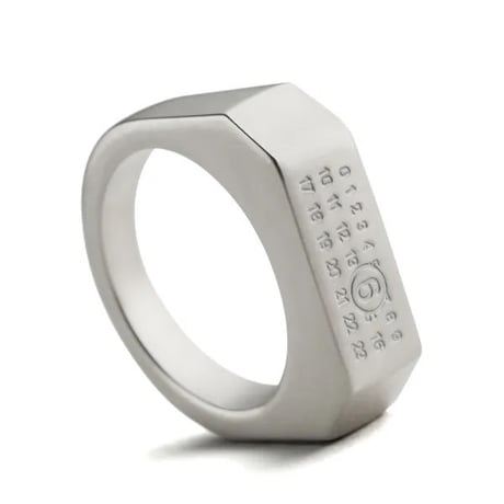 新品 mm6 maison margiela 2025ss number signet ring