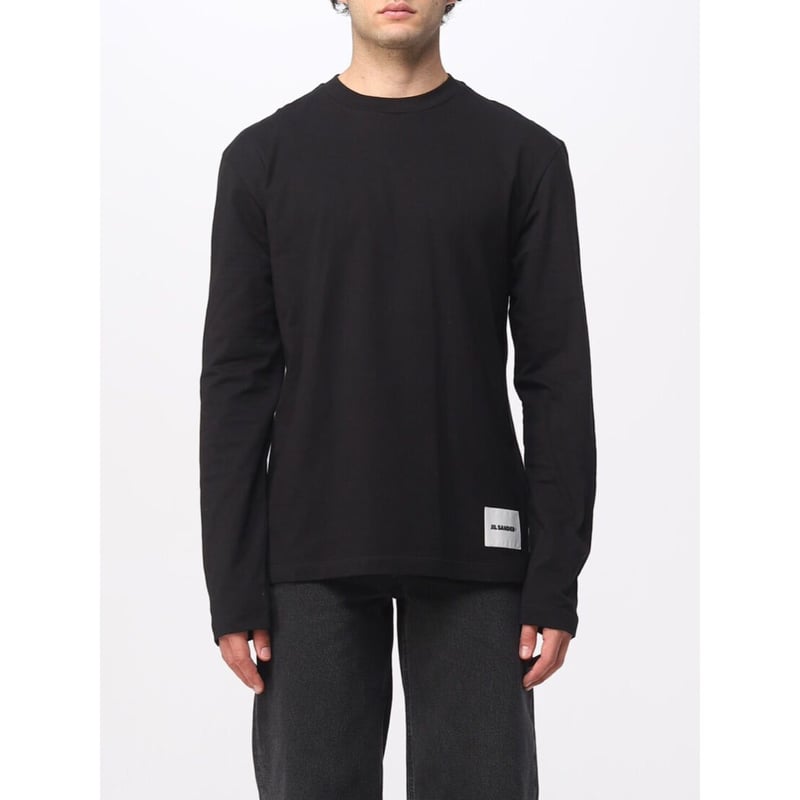 新品 jilsander + 2023aw logo tops black ｜七分・長袖カットソー
