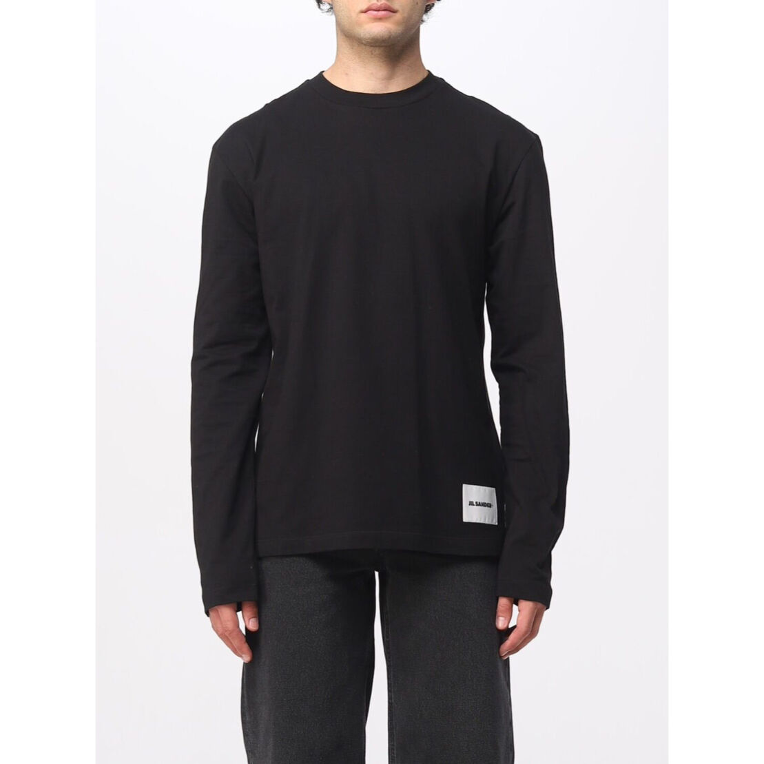 新品 jilsander + 2023aw logo tops black | requality