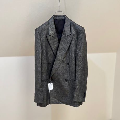 新品 paul smith 2016ss linen "箔" summer suit gray beige