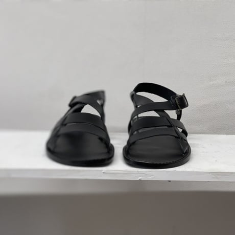 新品 hand made Italy leather sandal 43