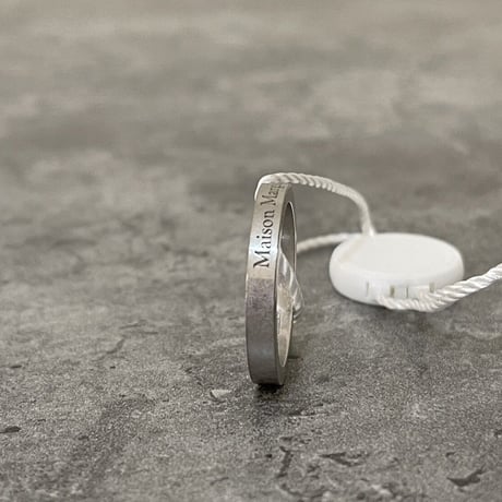 新品 maison margiela 2022aw silver logo ring ring 12号
