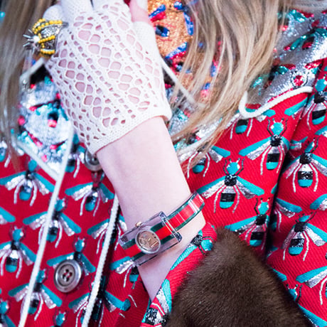 gucci acrylic web watch