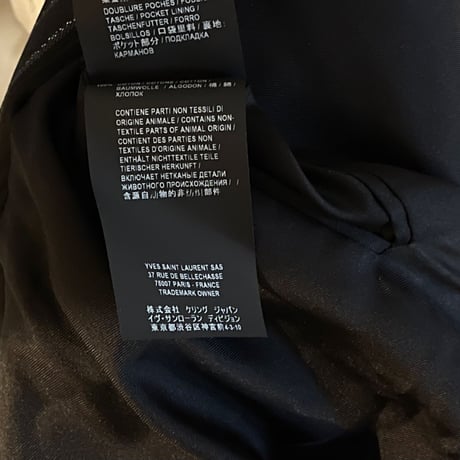新品 saint laurent 2019aw double jacket 40