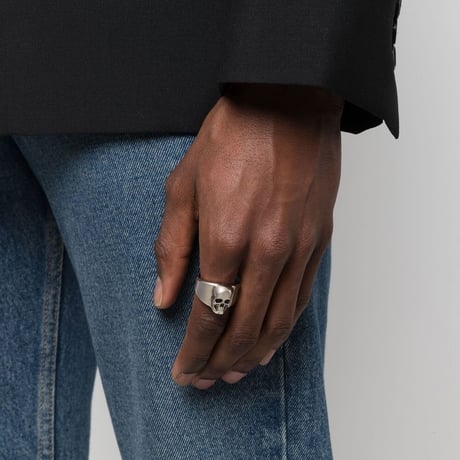 新品 alexandermcqueen 2023ss skull signet ring 19