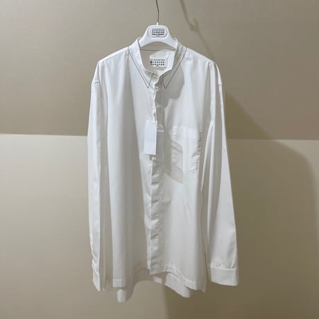 新品 maison margiela 2020ss stitch collar long shirt 41