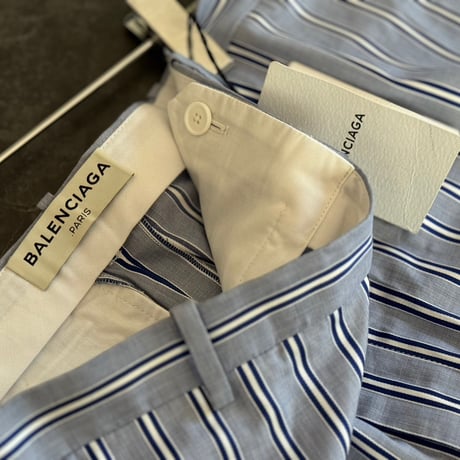 balenciaga wide stripe pants