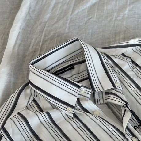 新品 alessandro dell'acqua stripe shirt