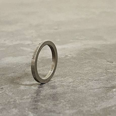 新品 maison margiela silver logo ring