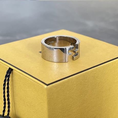 新品 fendi 2021ss silver ring 20号