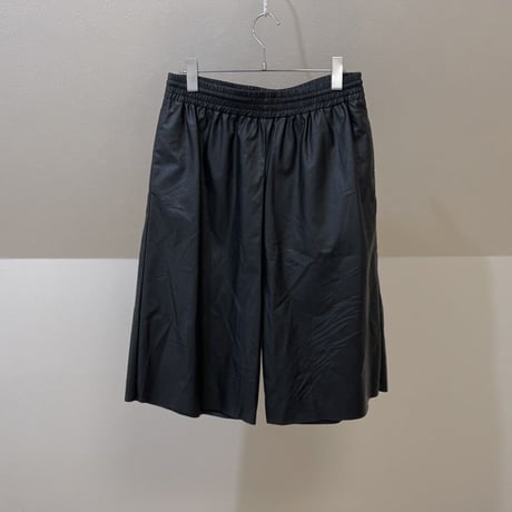 新品 mm6 maison margiela 2021ss fake leather eazy pants S