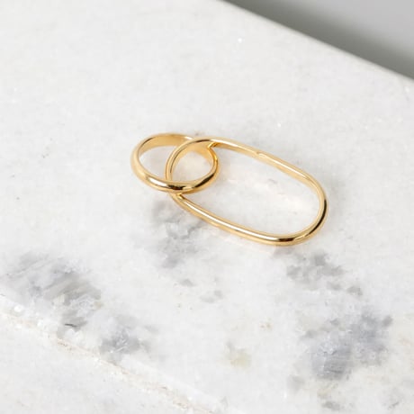 新品 mm6 maison margiela 2019ss ring gold 21号