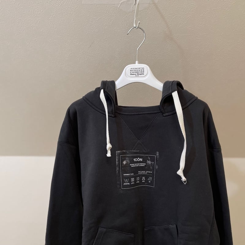 新品 maison margiela 1CON logo hoodie 48 | requality